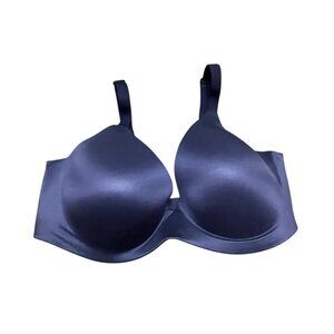 Victorias Secret Bra  Lined Semi Demi‎ Bra size 38DD Dark Blue Wireless